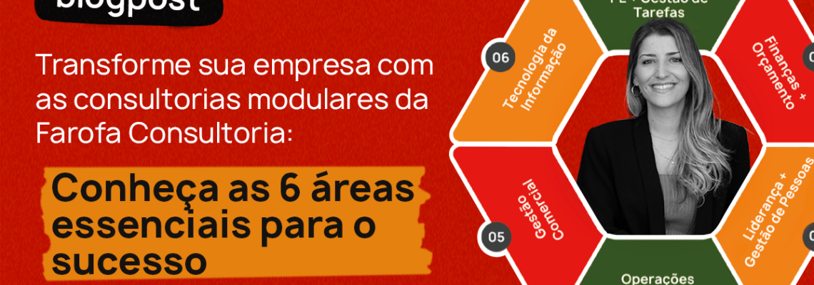 Transforme sua empresa com as consultorias modulares da Farofa Consultoria conheça as 6 áreas essenciais para o sucesso
